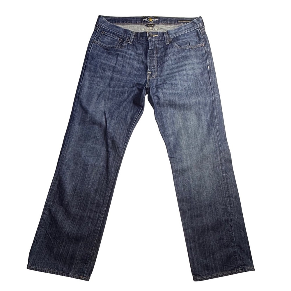 Lucky Brand 361 Vintage Straight Mens Jeans 33x30 Dark Wash Blue Denim-2535